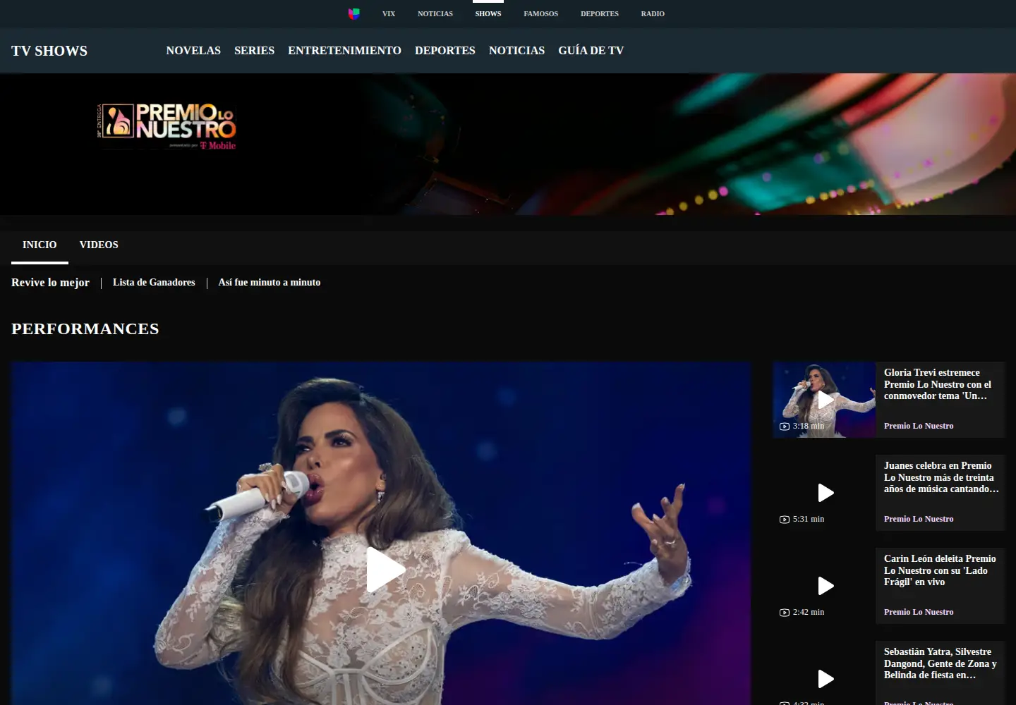 Captured homepage of premiolonuestro.com in the current scan