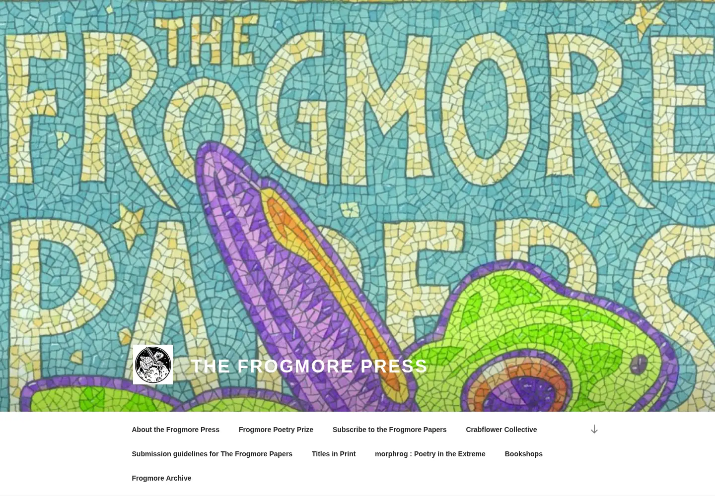 Screenshot of frogmorepress.co.uk