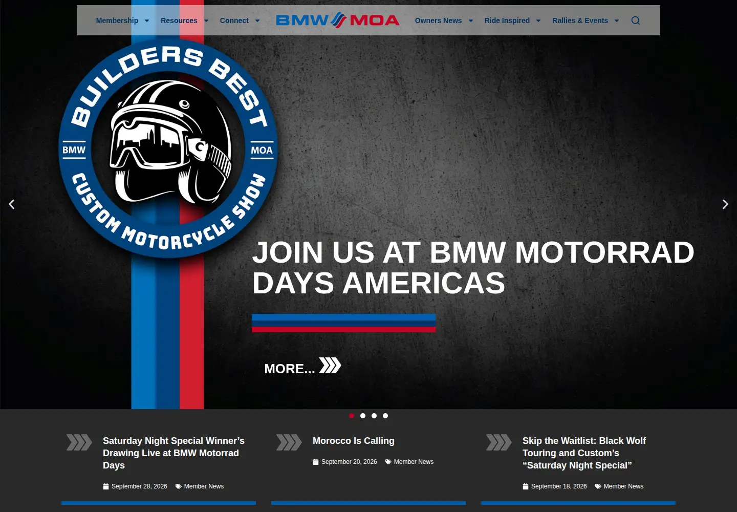 Screenshot of bmwmoa.org