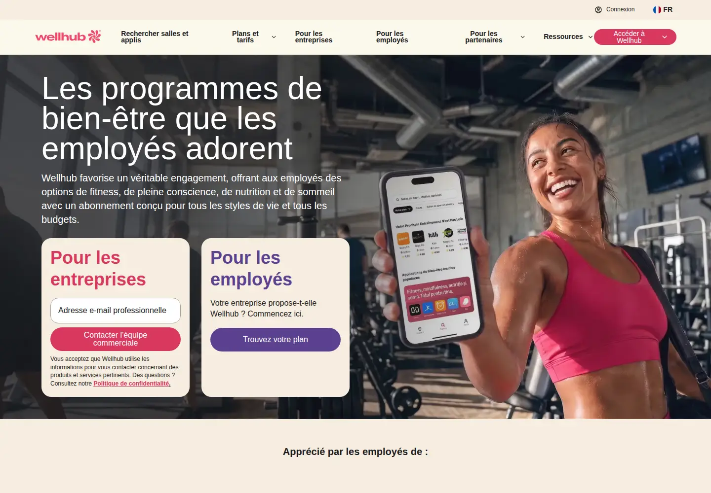 Screenshot of wellhub.com