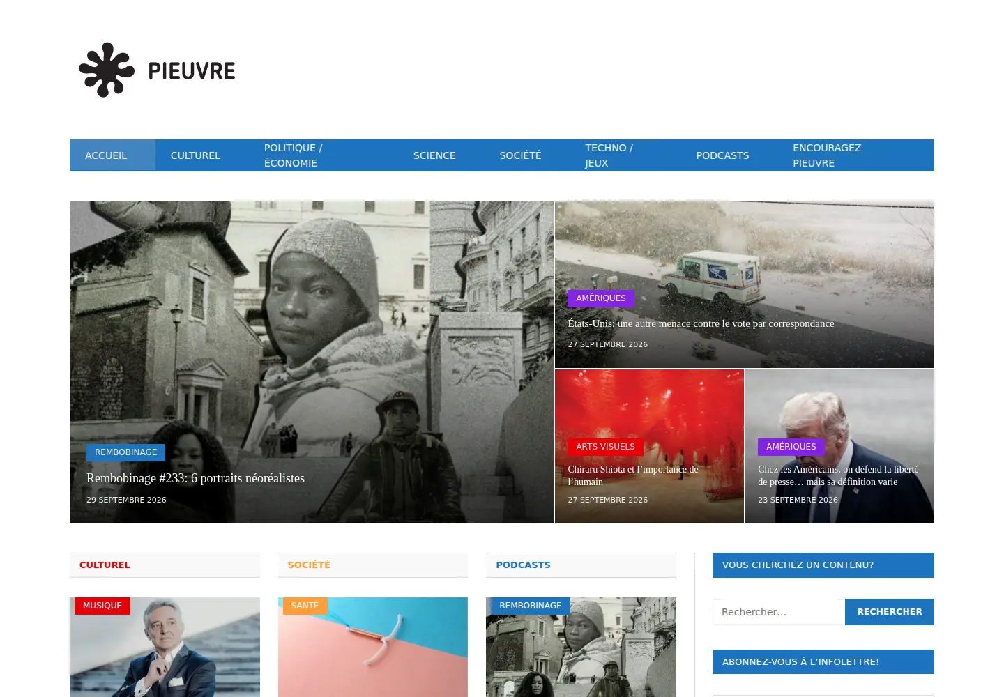 Screenshot of pieuvre.ca