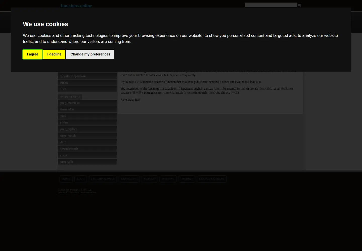 Screenshot of functions-online.com