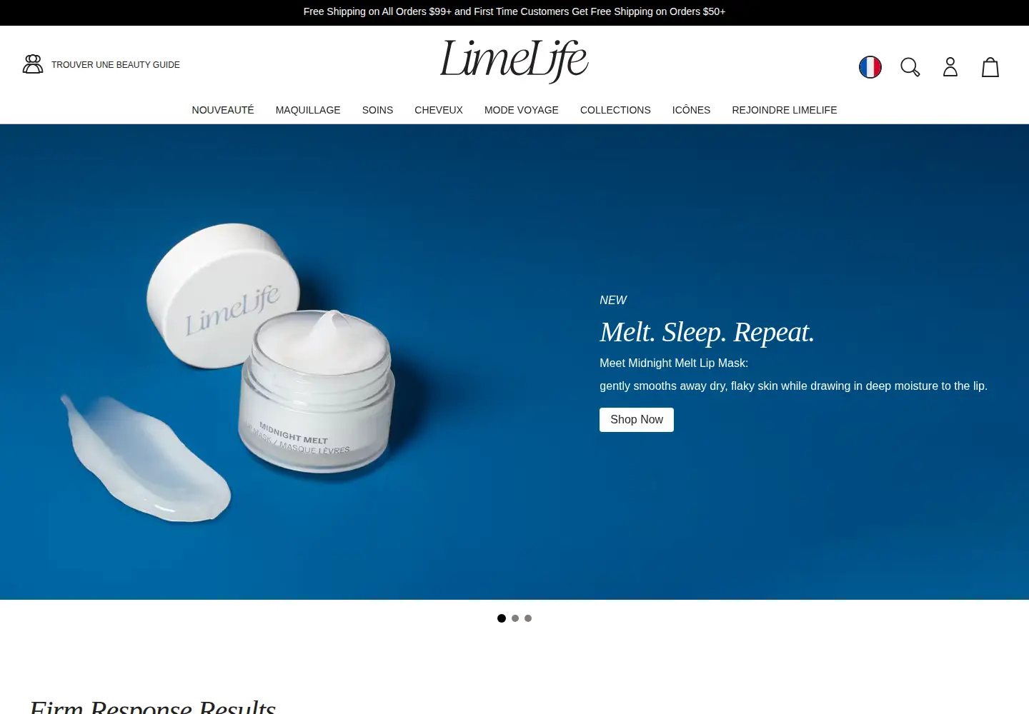 Screenshot of limelife.com