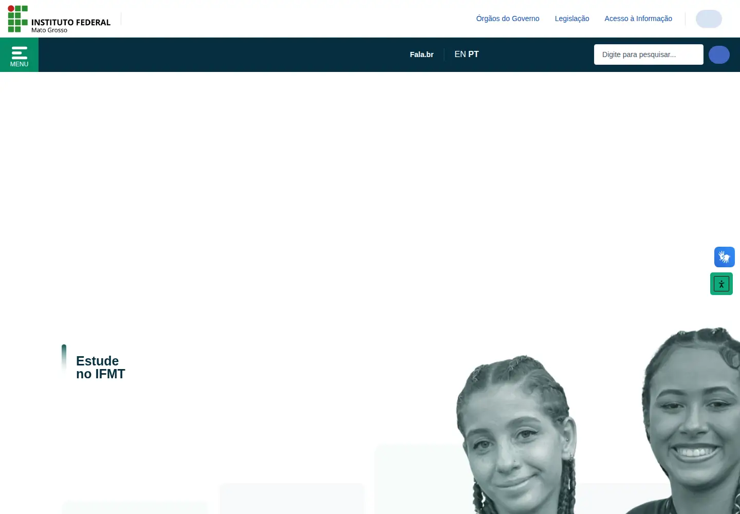 Screenshot of ifmt.edu.br
