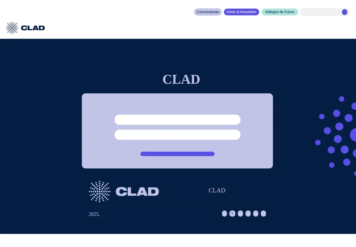 Screenshot of clad.org