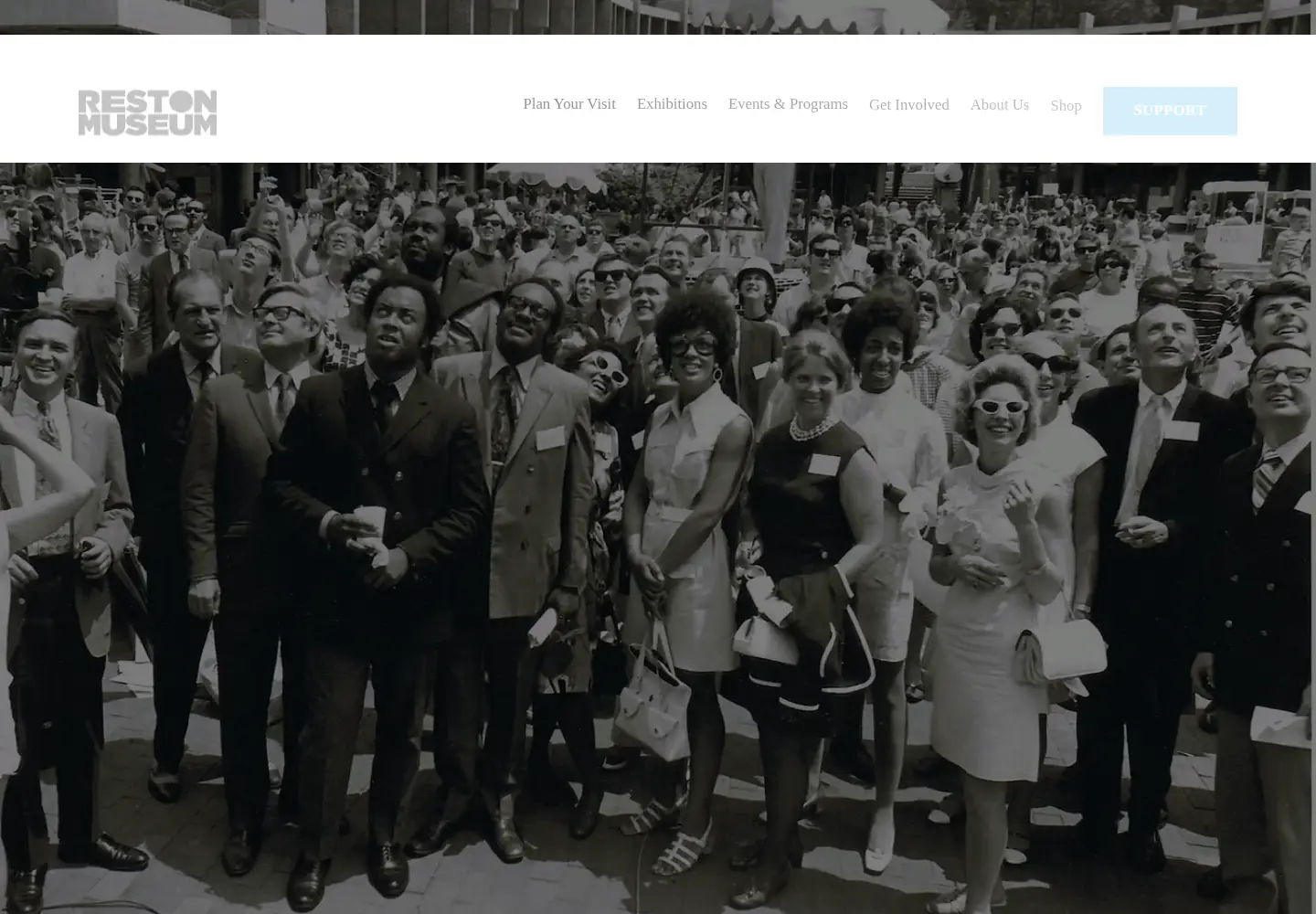 Screenshot of restonmuseum.org