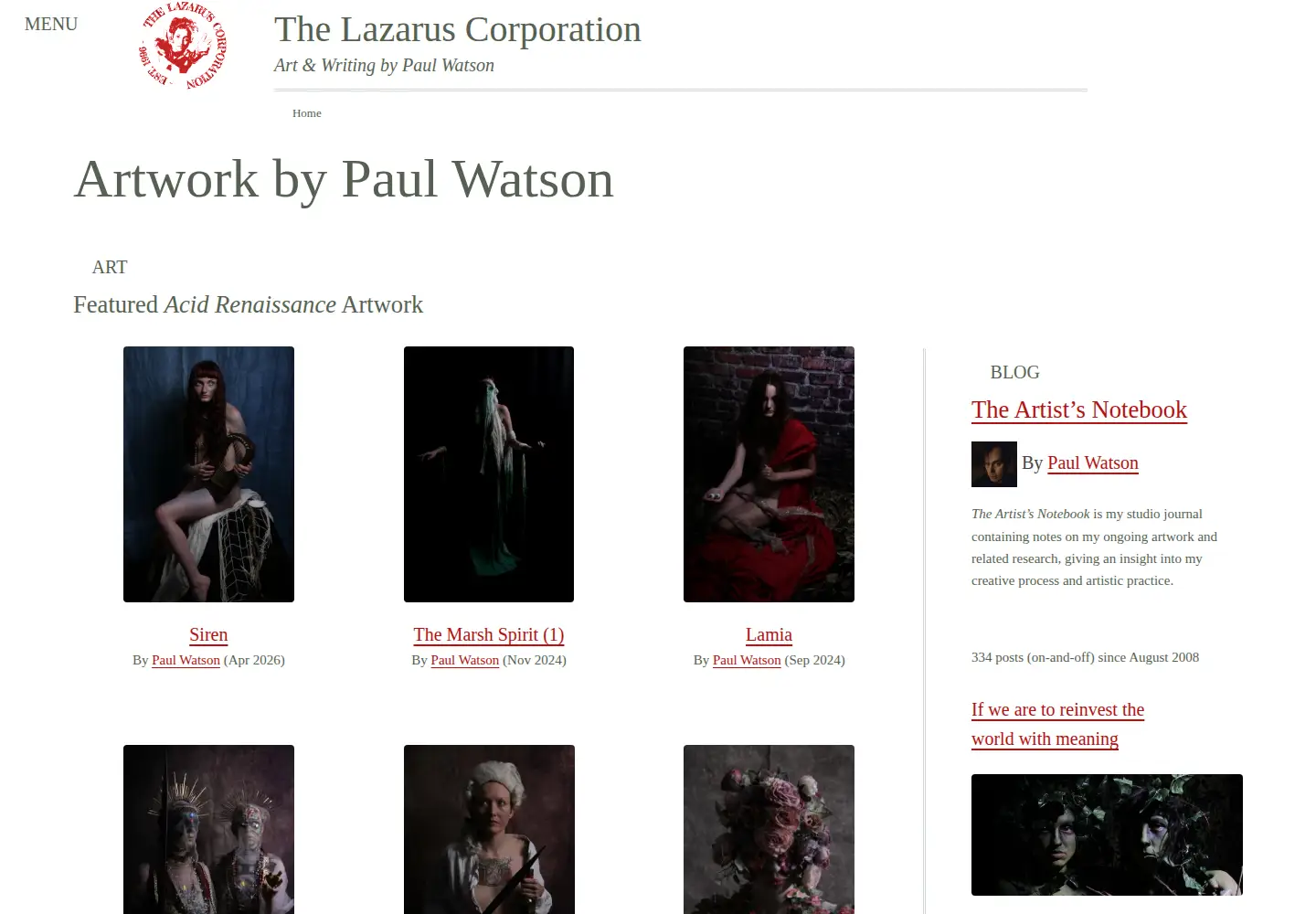 Screenshot of lazaruscorporation.co.uk