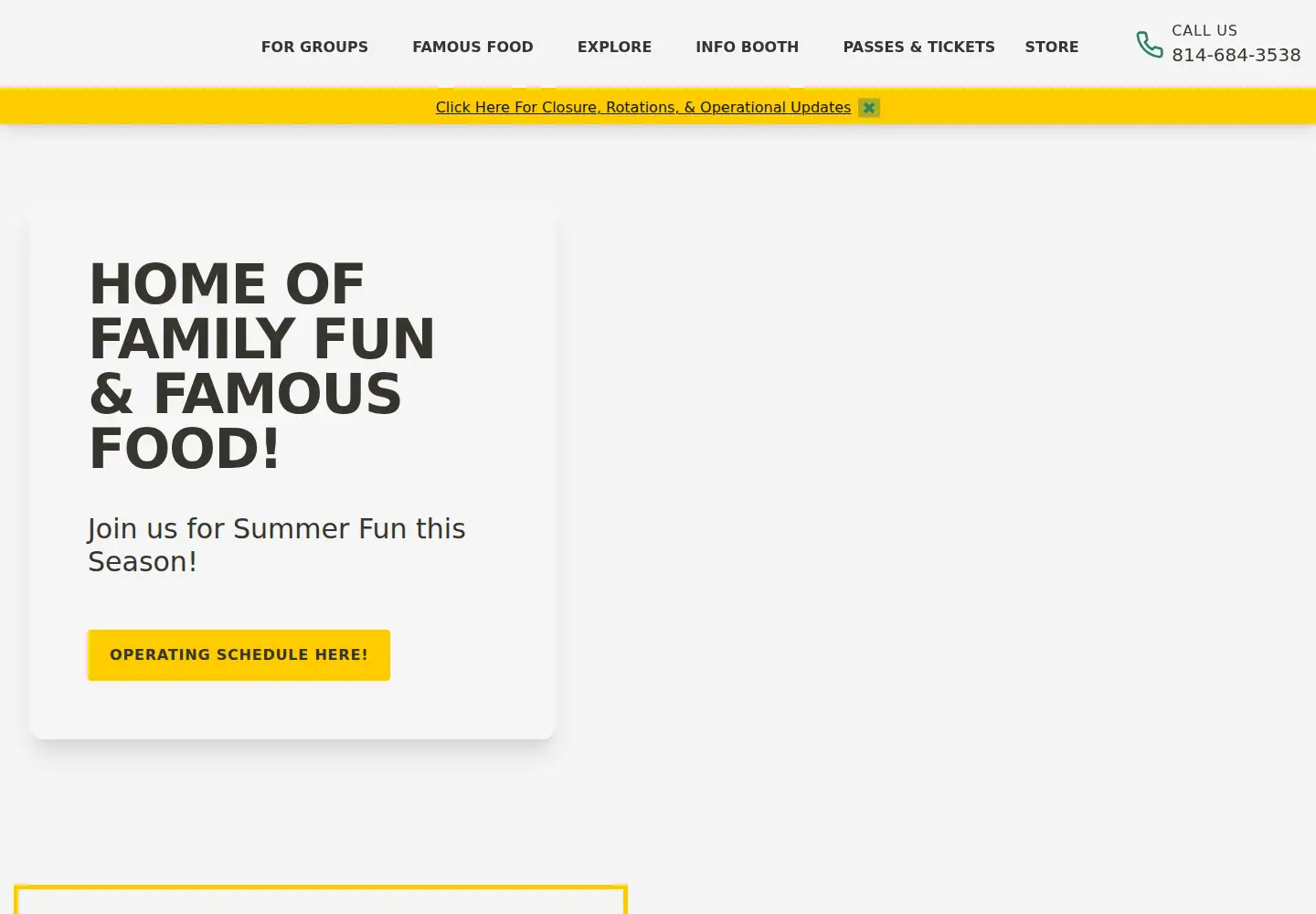 Screenshot of mydelgrossopark.com
