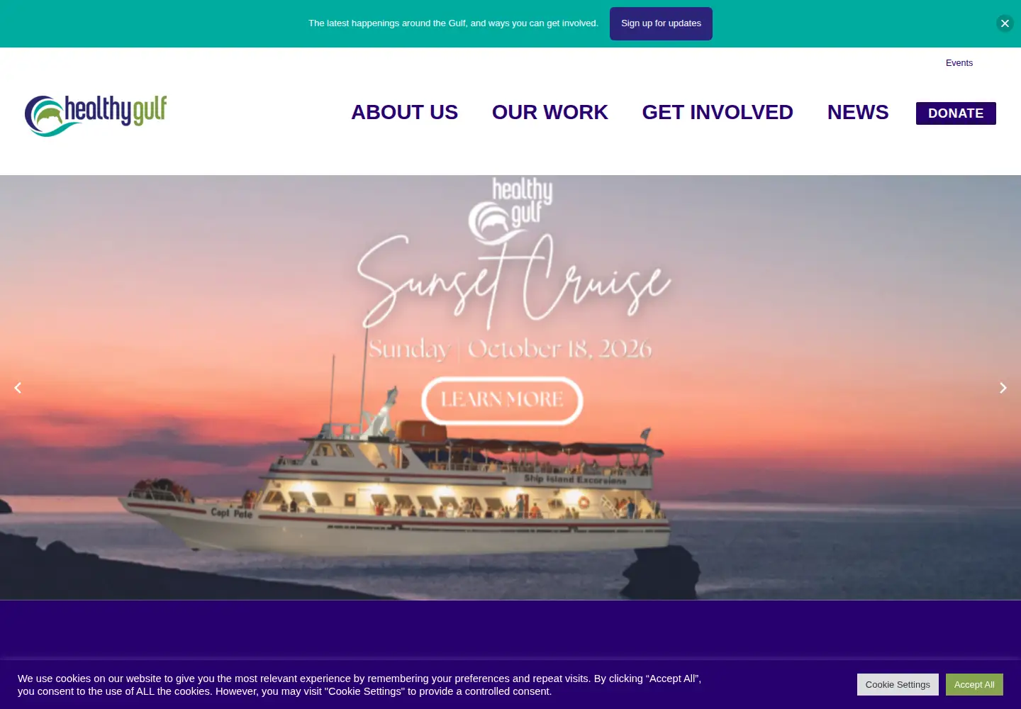 Screenshot of healthygulf.org