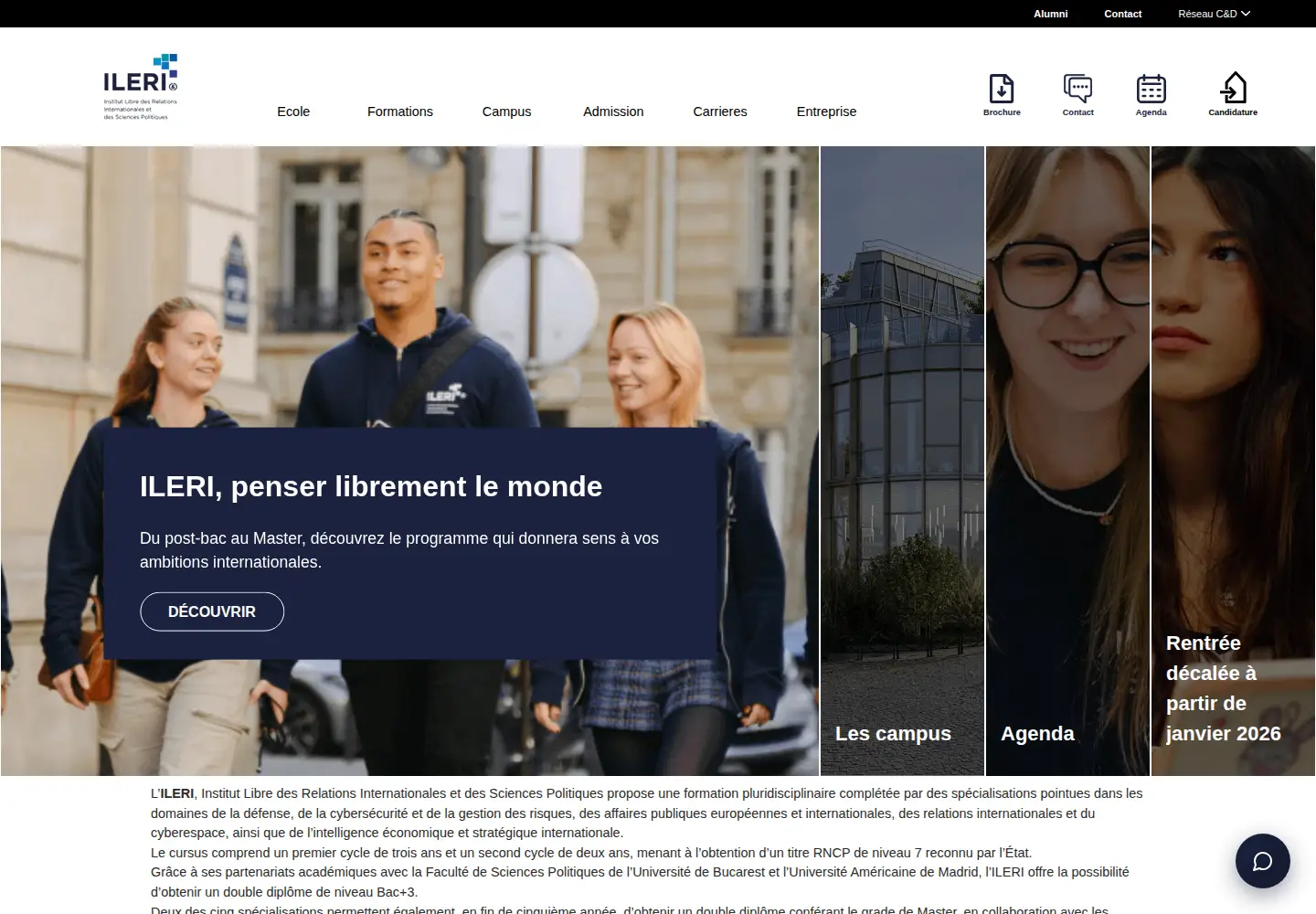 Screenshot of ileri.fr