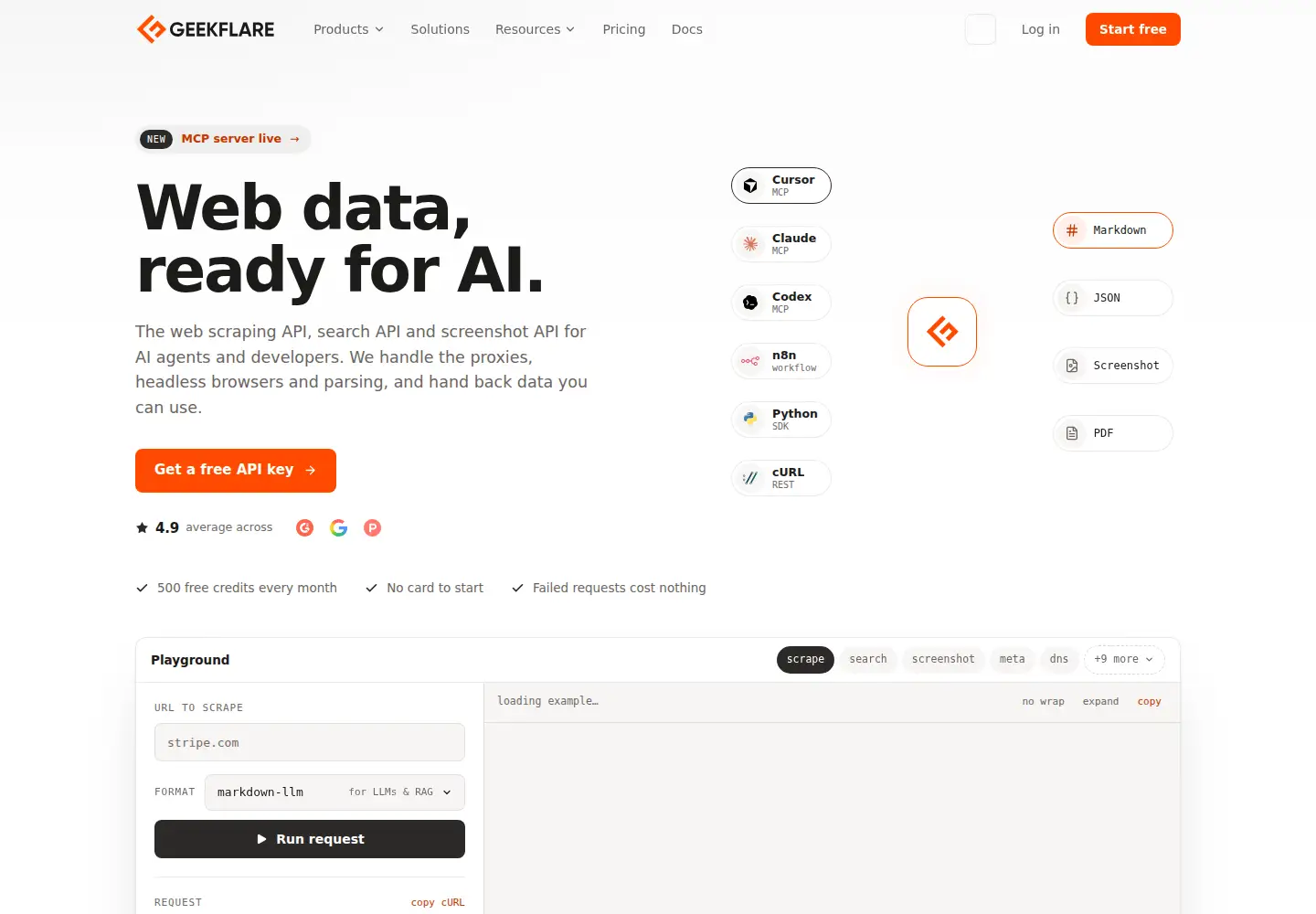 Screenshot of geekflare.com