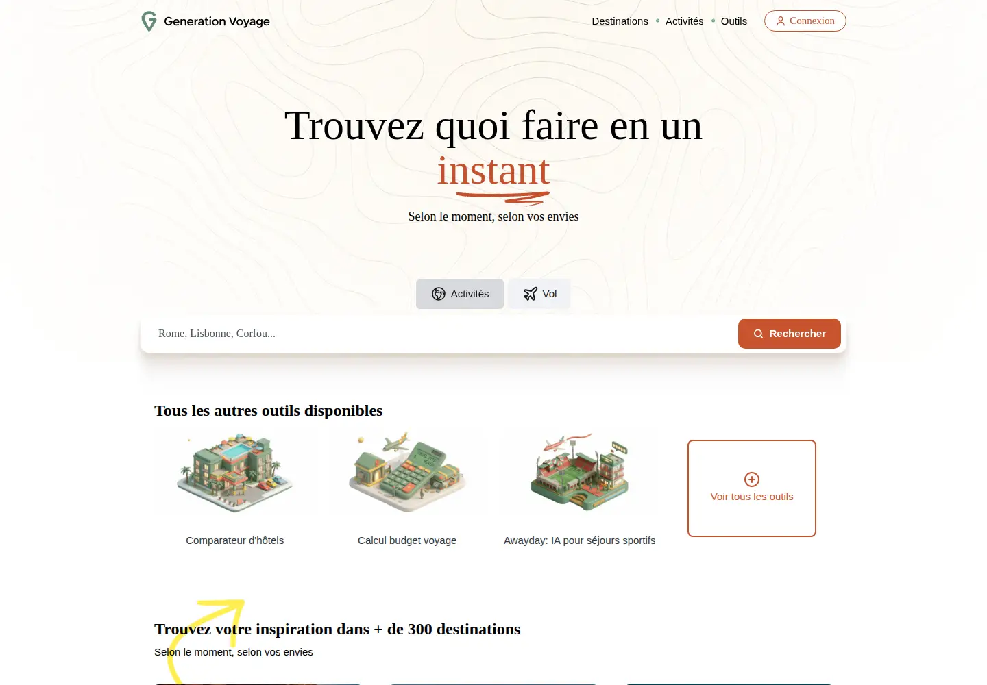 Screenshot of generationvoyage.fr
