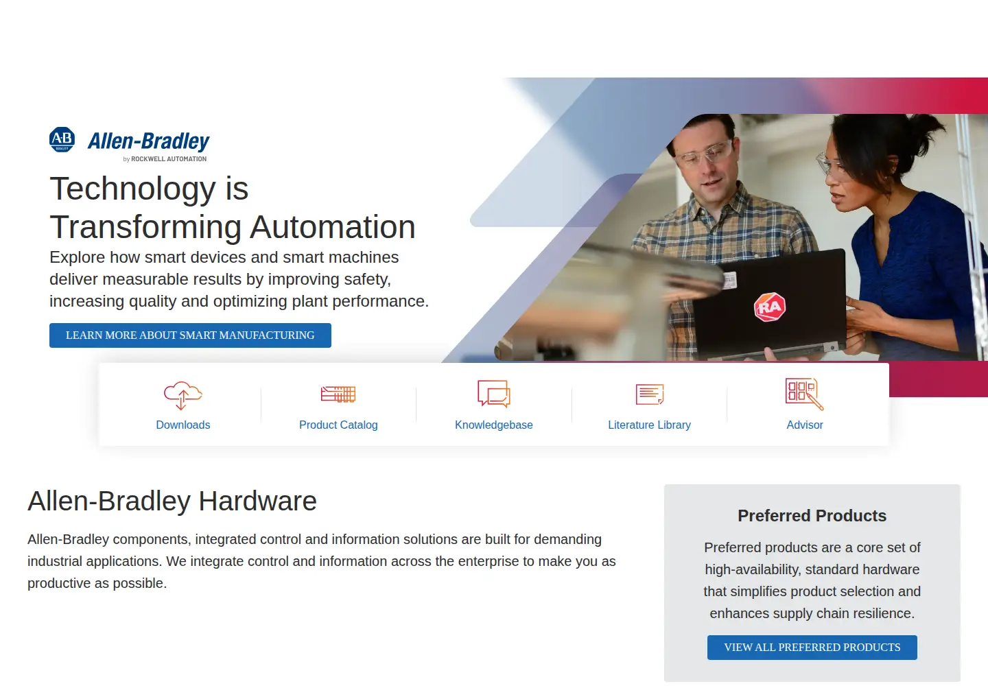 Screenshot of ab.com