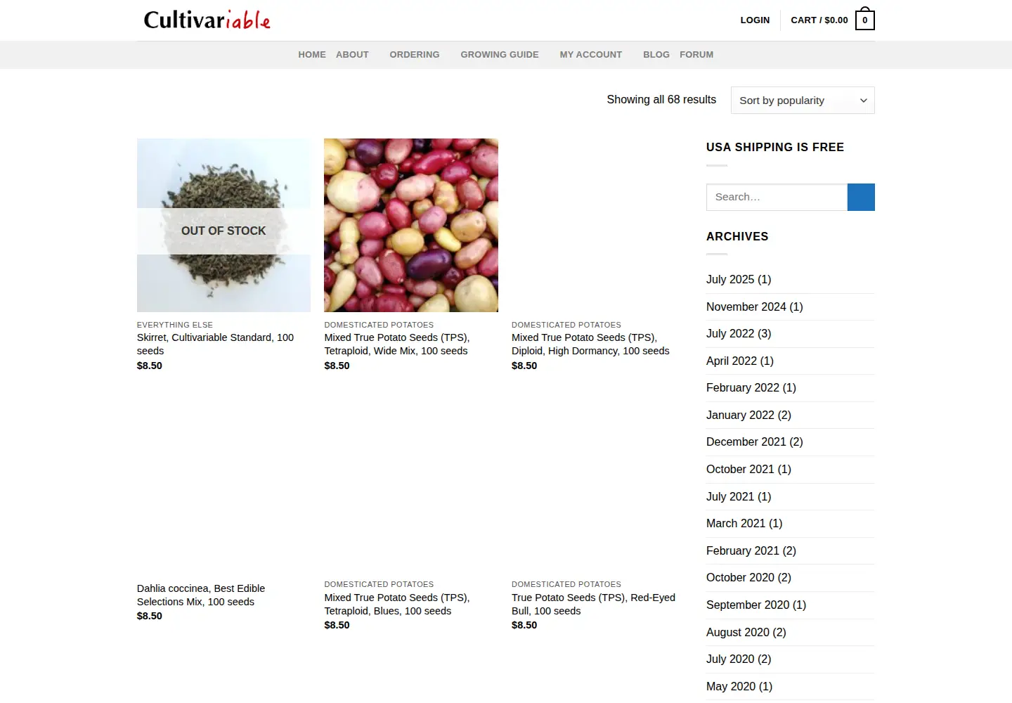 Captured homepage of cultivariable.com in the current scan