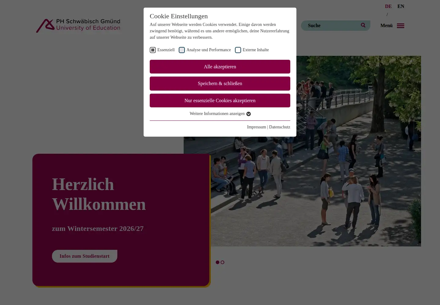 Screenshot of ph-gmuend.de