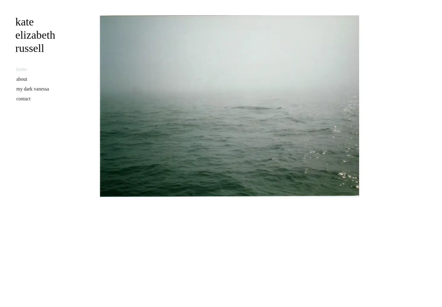 Captured homepage of kateelizabethrussell.com in the current scan