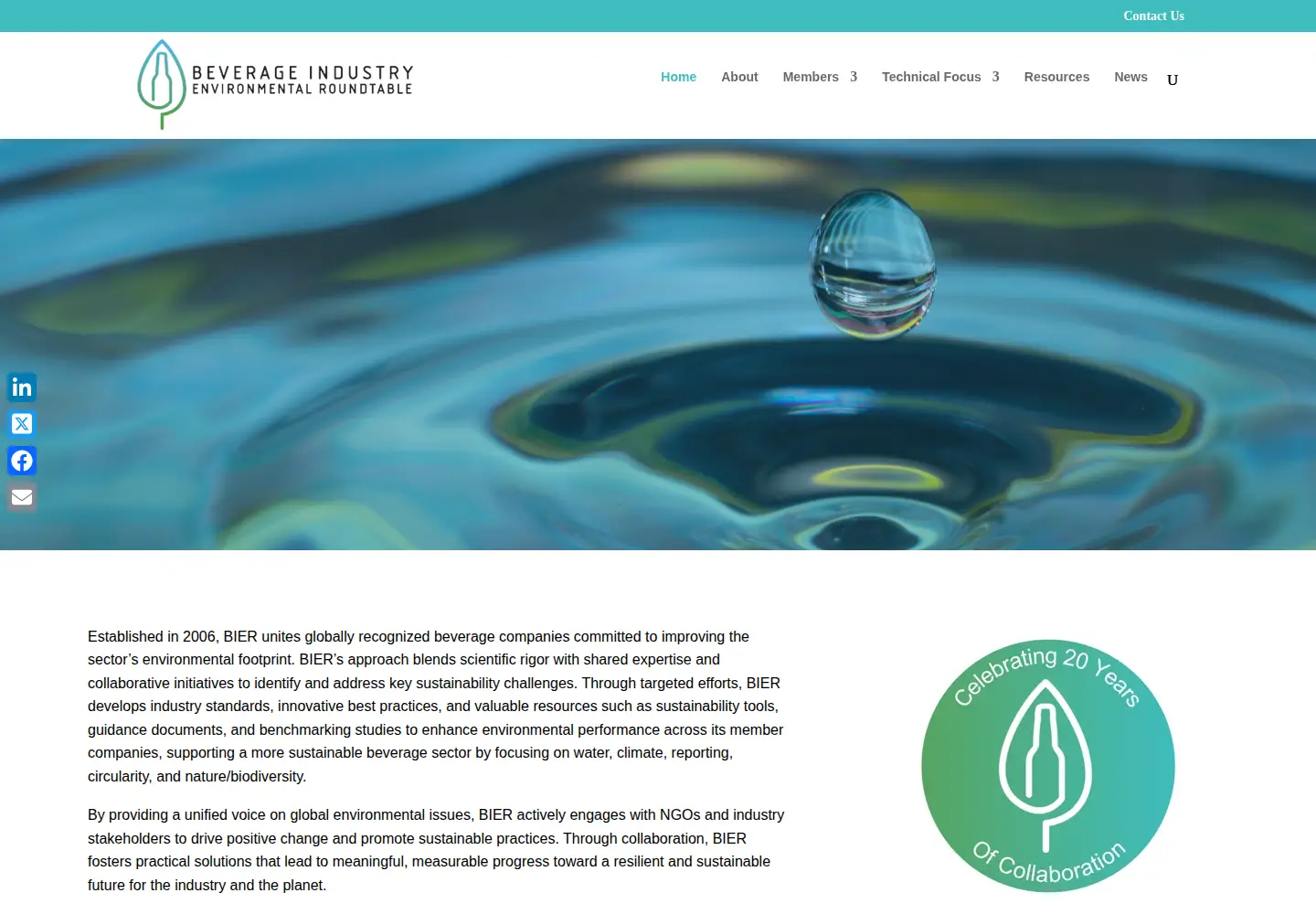 Screenshot of bieroundtable.com
