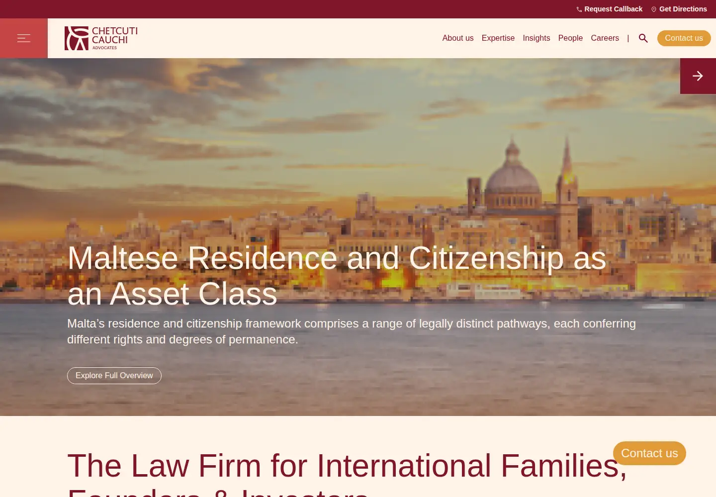 Screenshot of ccmalta.com