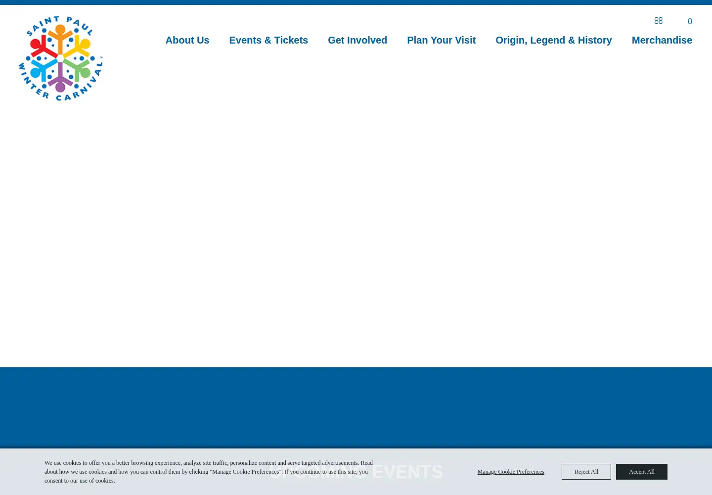 Captured homepage of wintercarnival.com in the current scan