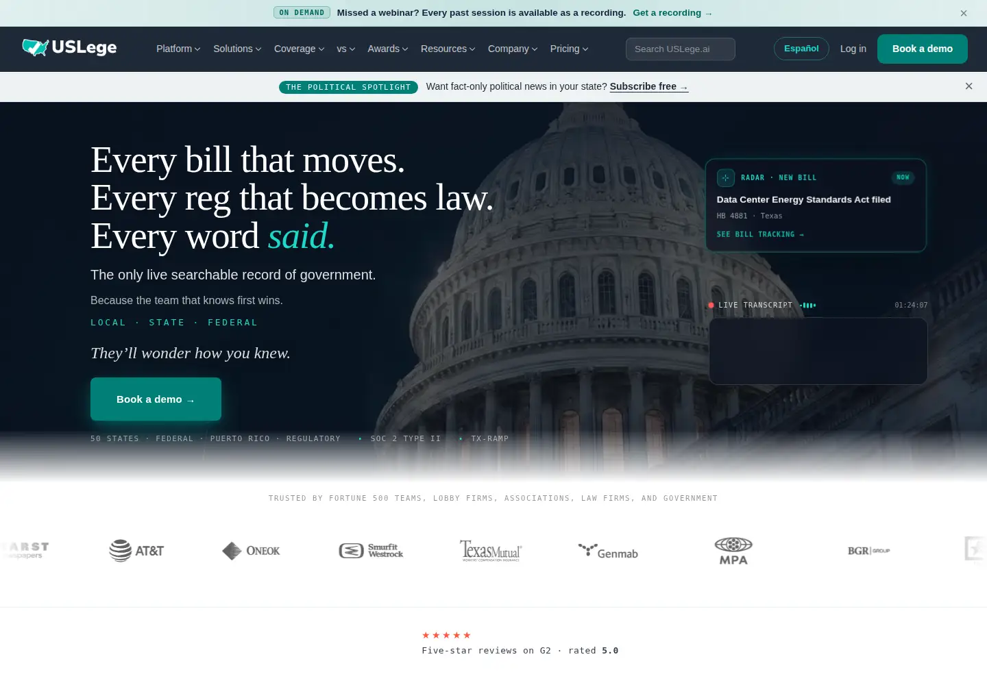 Captured homepage of txelects.com in the current scan