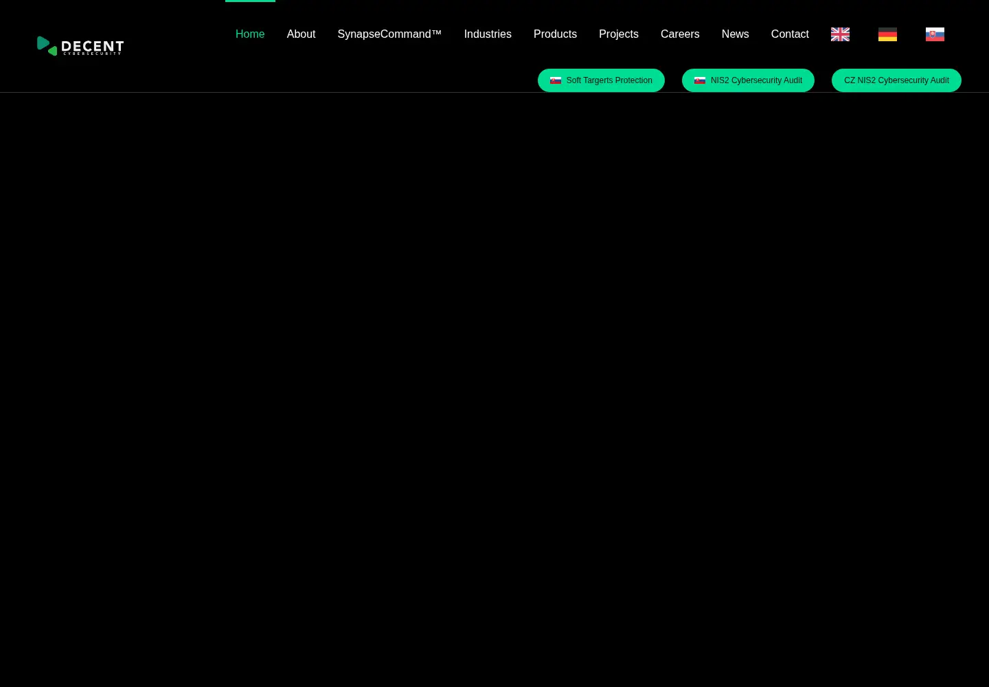 Captured homepage of decent.ch in the current scan