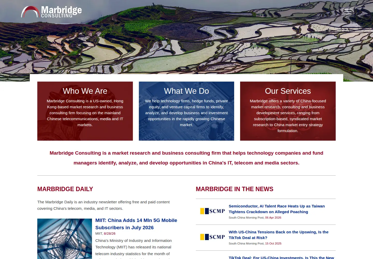 Screenshot of marbridgeconsulting.com