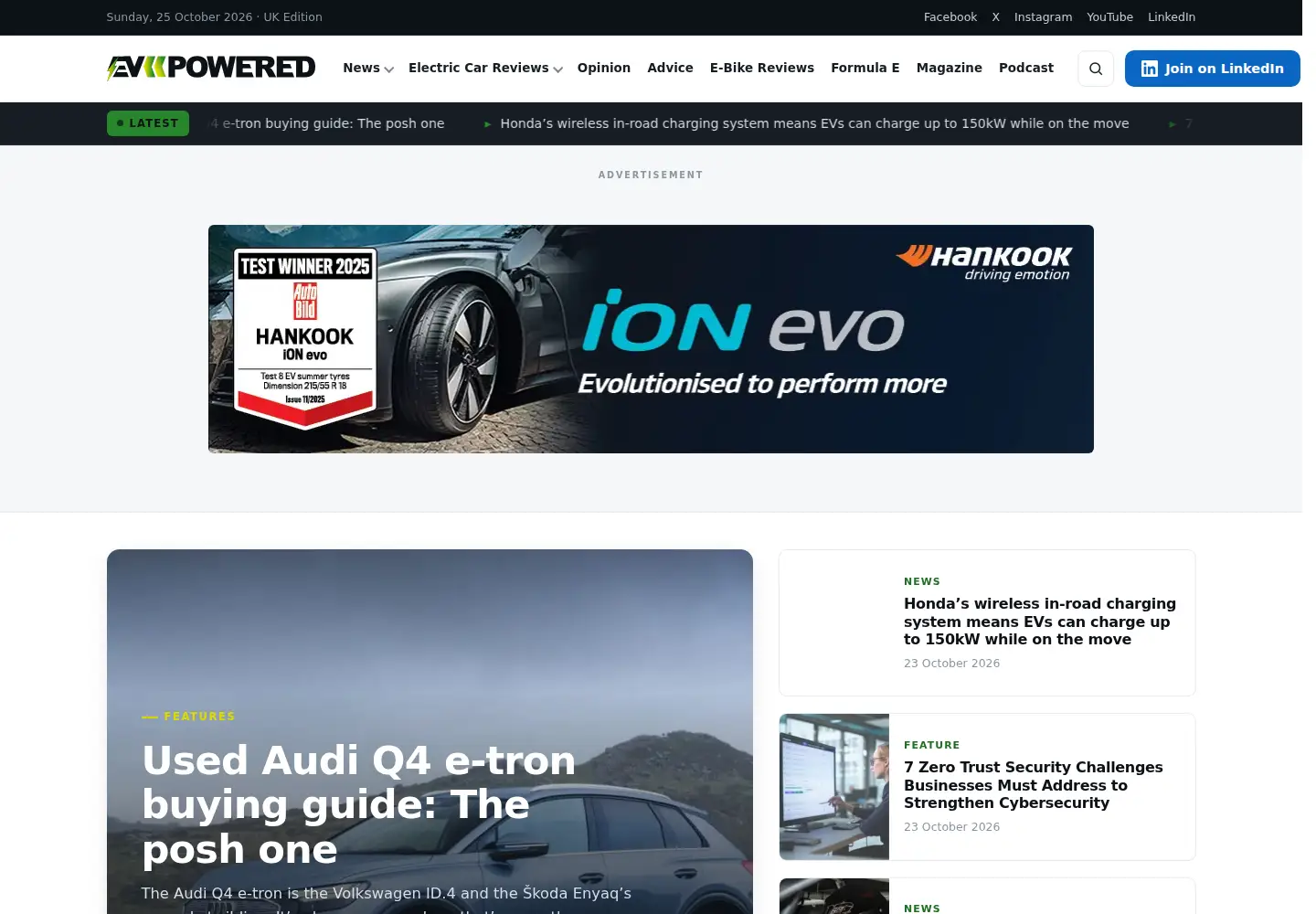 Screenshot of evpowered.co.uk