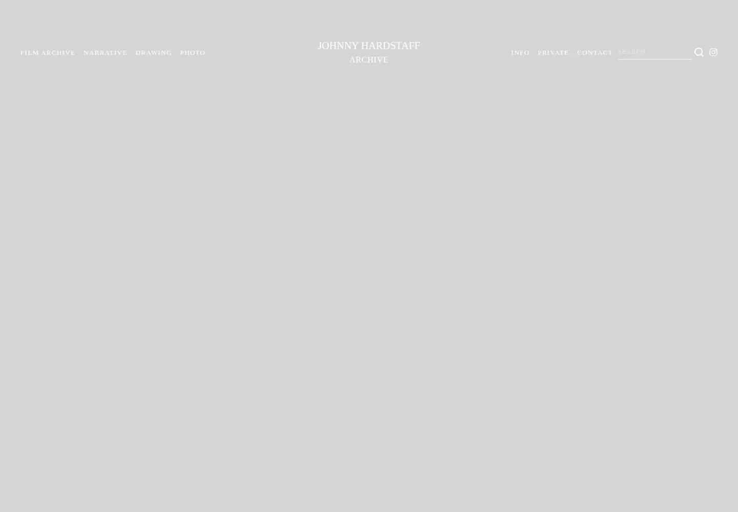 Captured homepage of johnnyhardstaff.com in the current scan