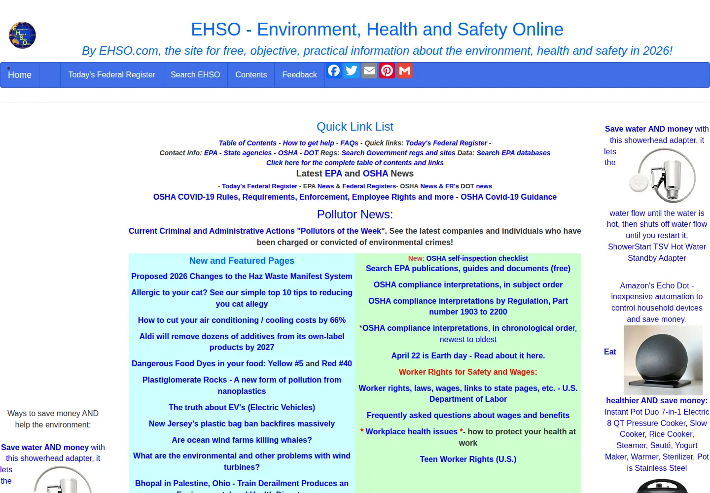 Screenshot of ehso.com