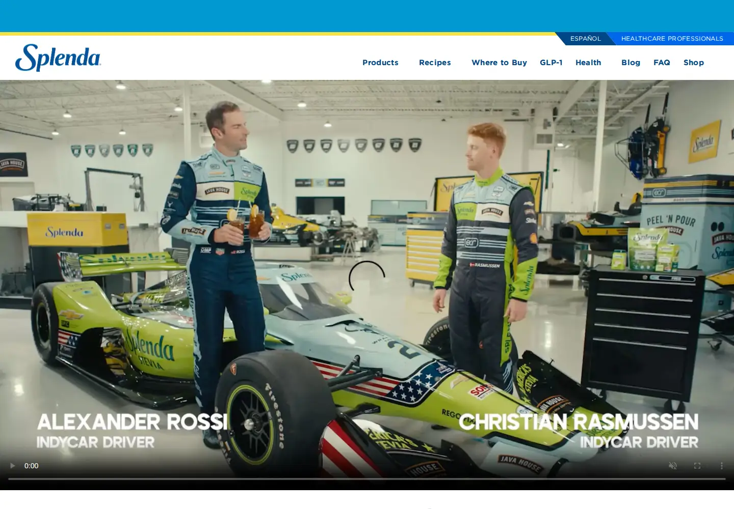 Screenshot of splenda.com