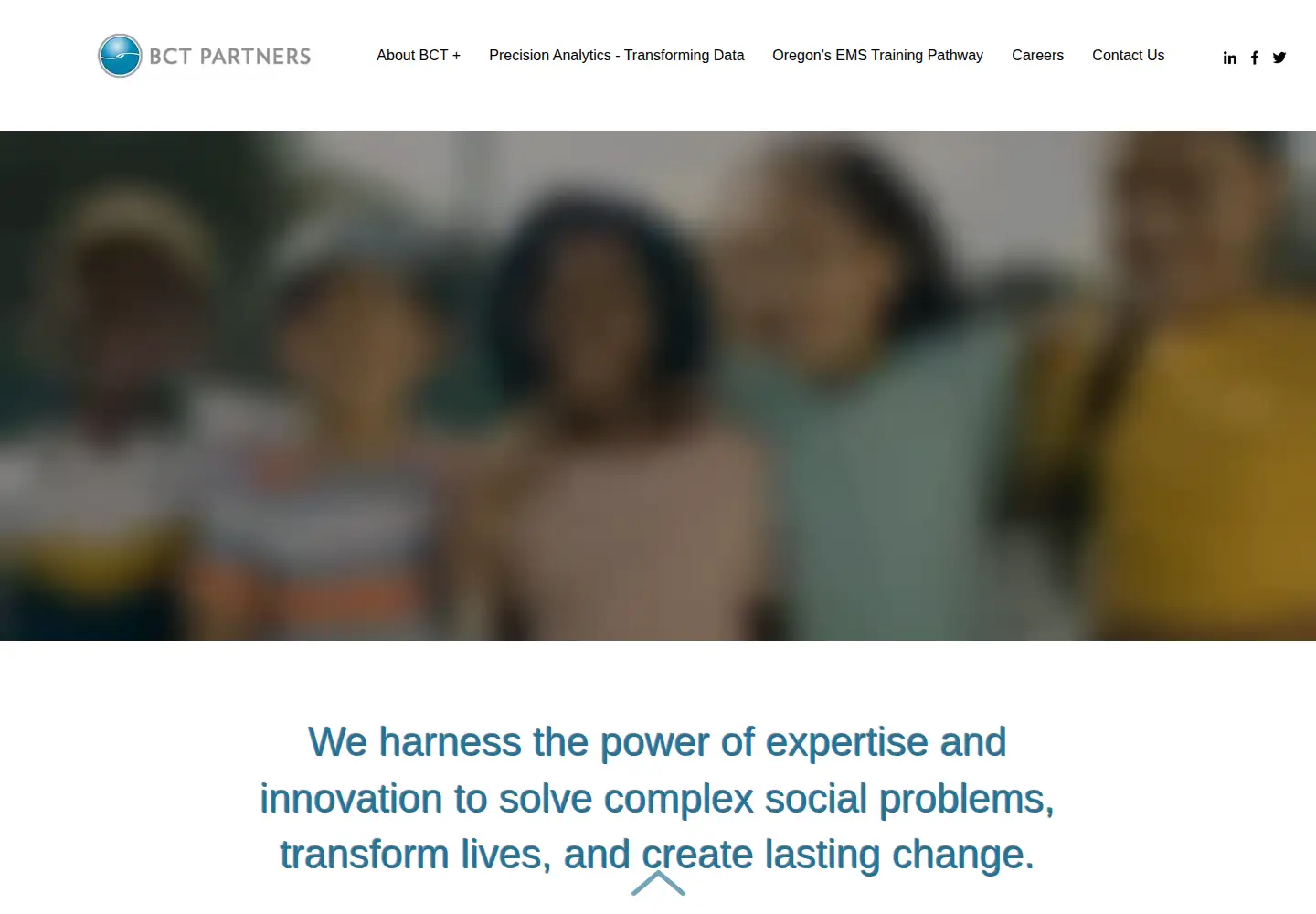 Captured homepage of bctpartners.com in the current scan
