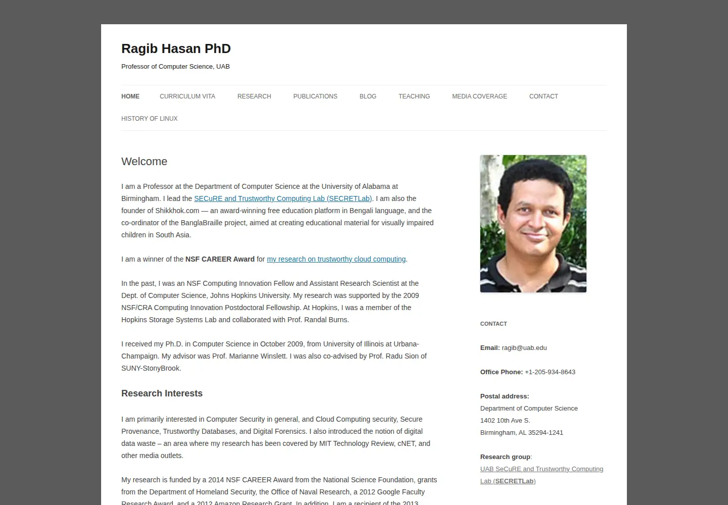 Screenshot of ragibhasan.com