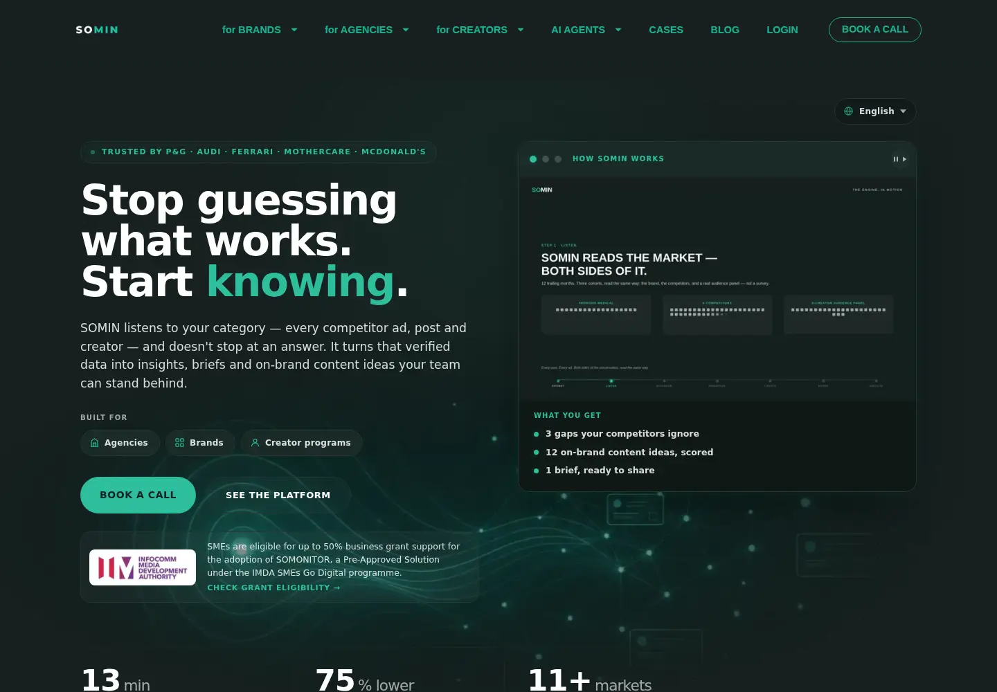 Screenshot of somin.ai