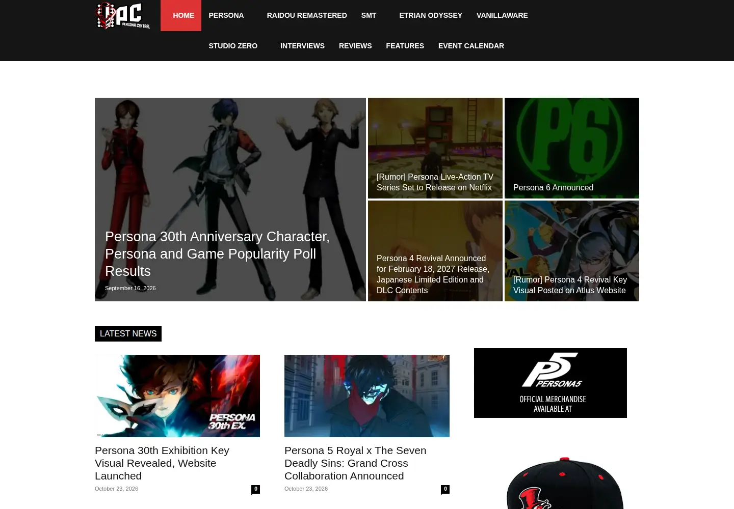 Screenshot of personacentral.com