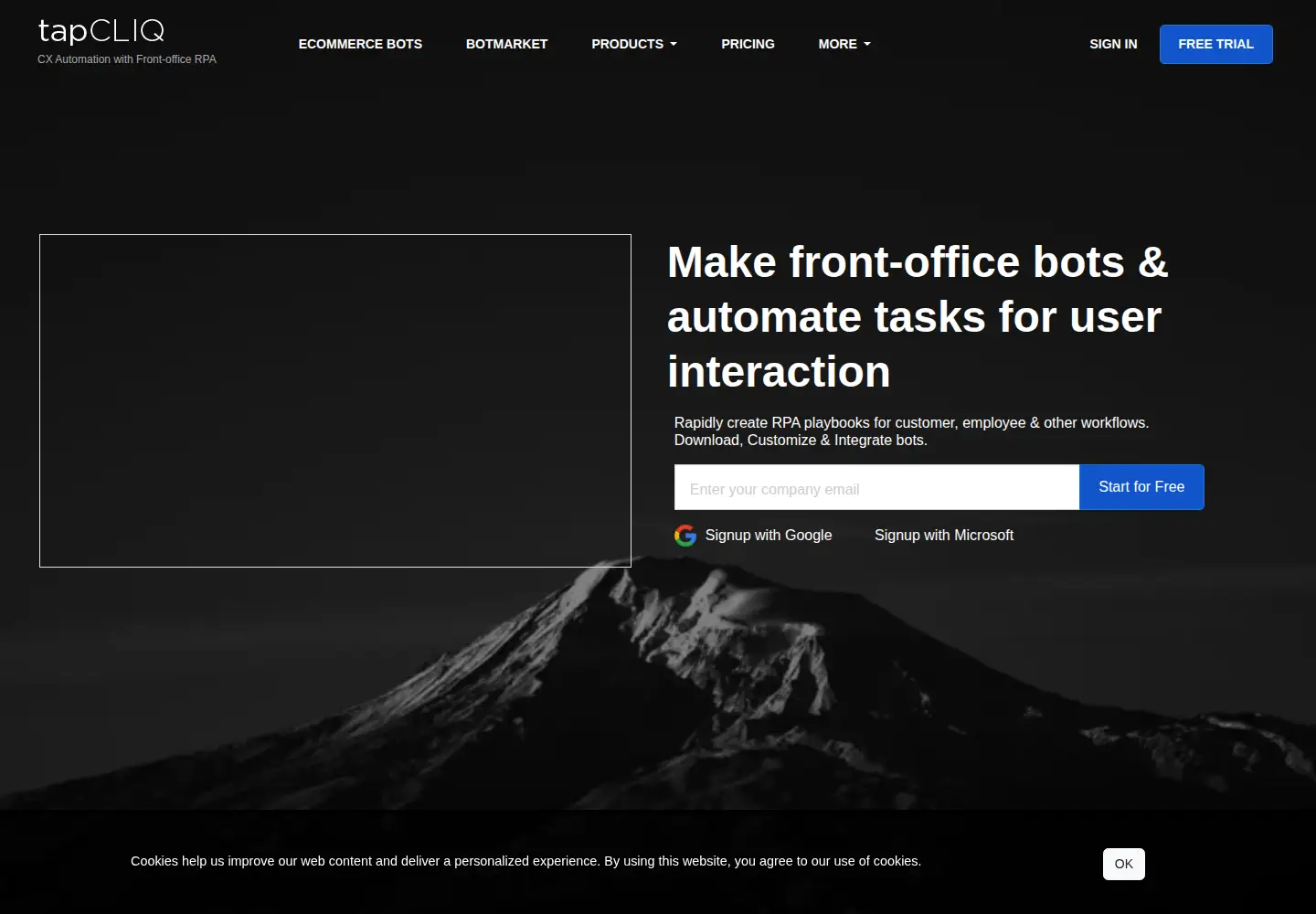 Screenshot of tapcliq.com