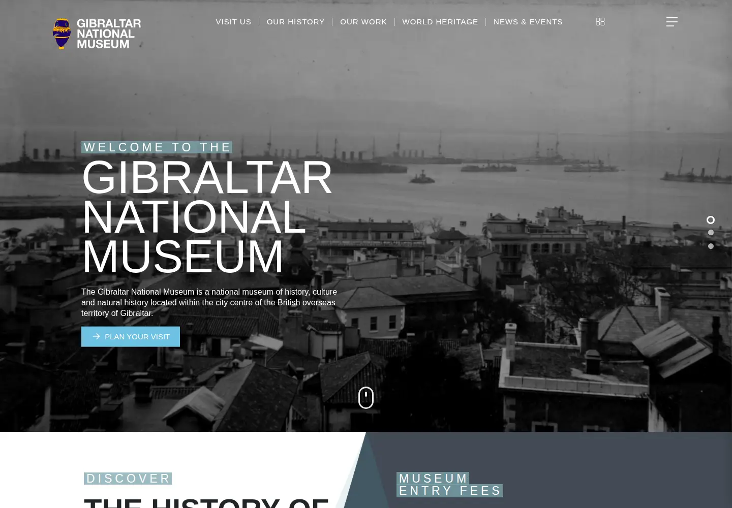 Screenshot of gibmuseum.gi