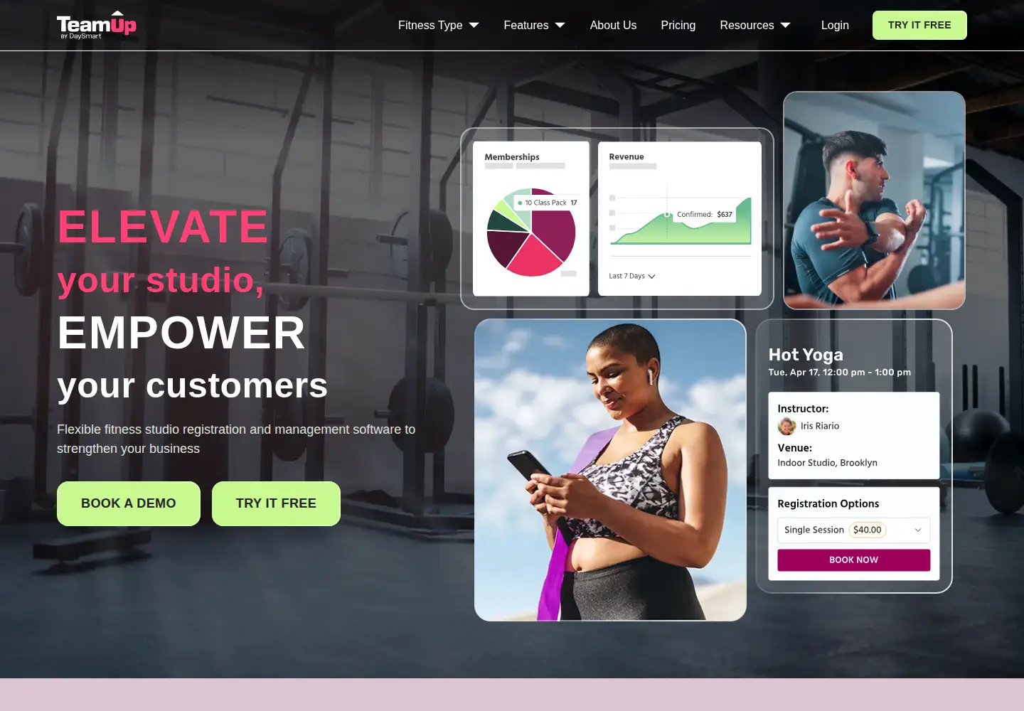 Screenshot of goteamup.com