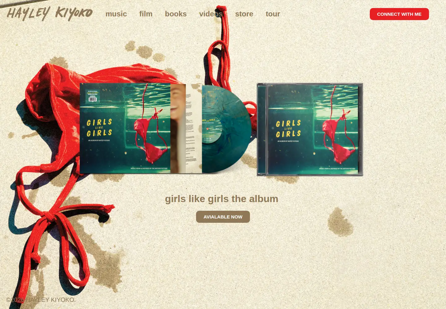 Screenshot of hayleykiyokoofficial.com