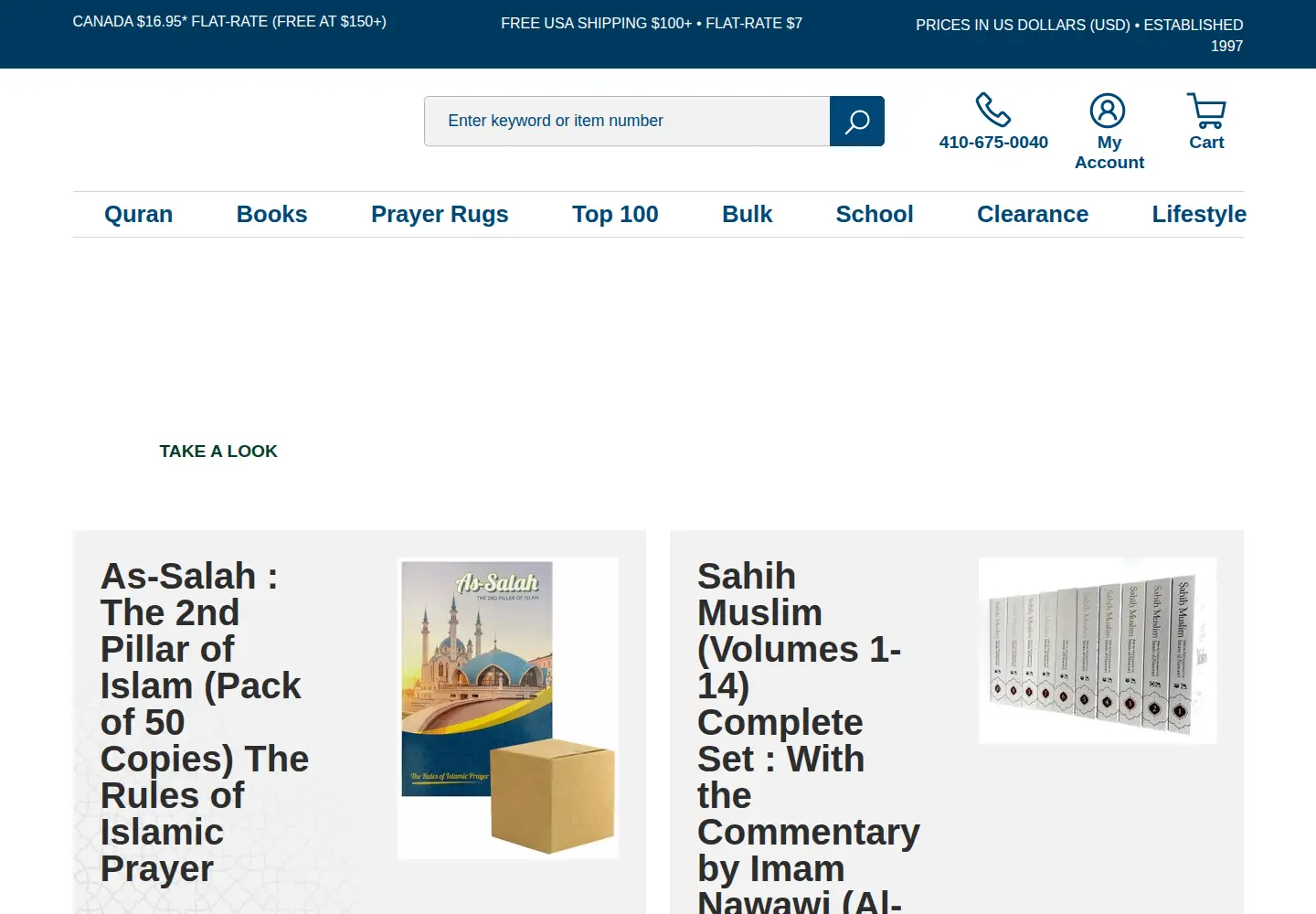 Screenshot of islamicbookstore.com