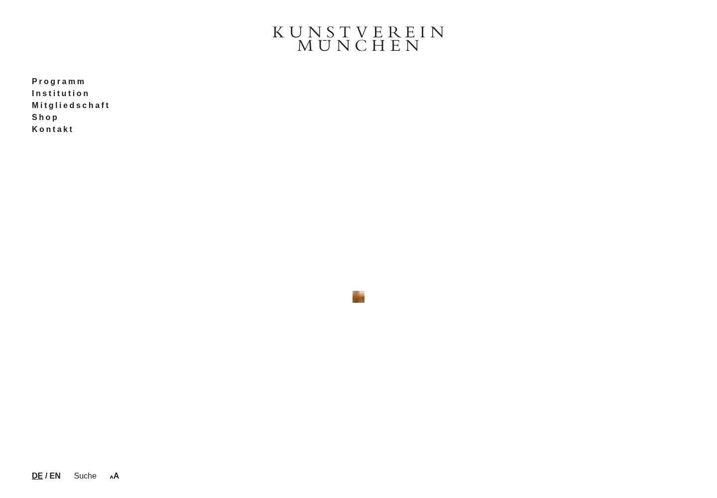 Screenshot of kunstverein-muenchen.de