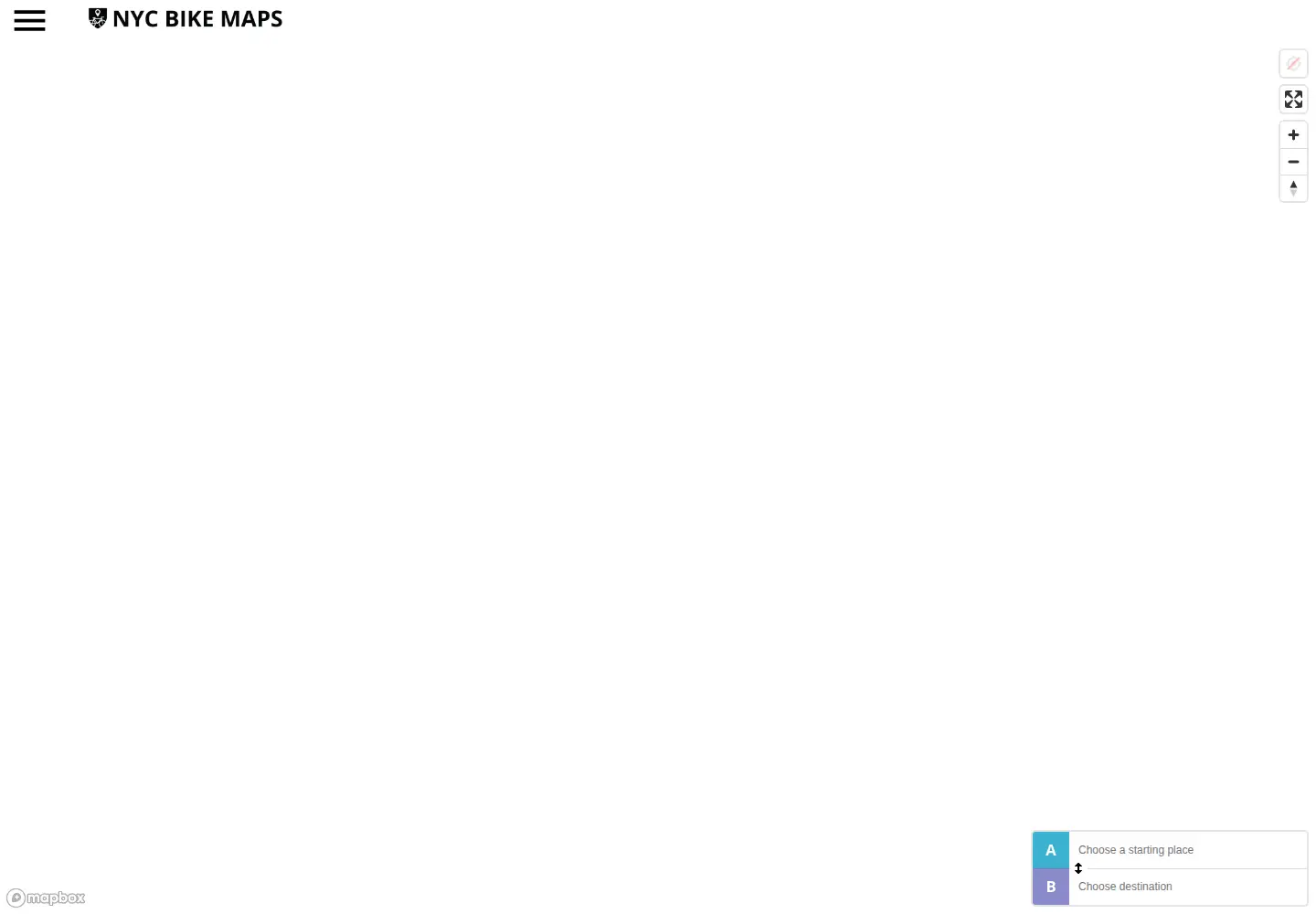 Screenshot of nycbikemaps.com