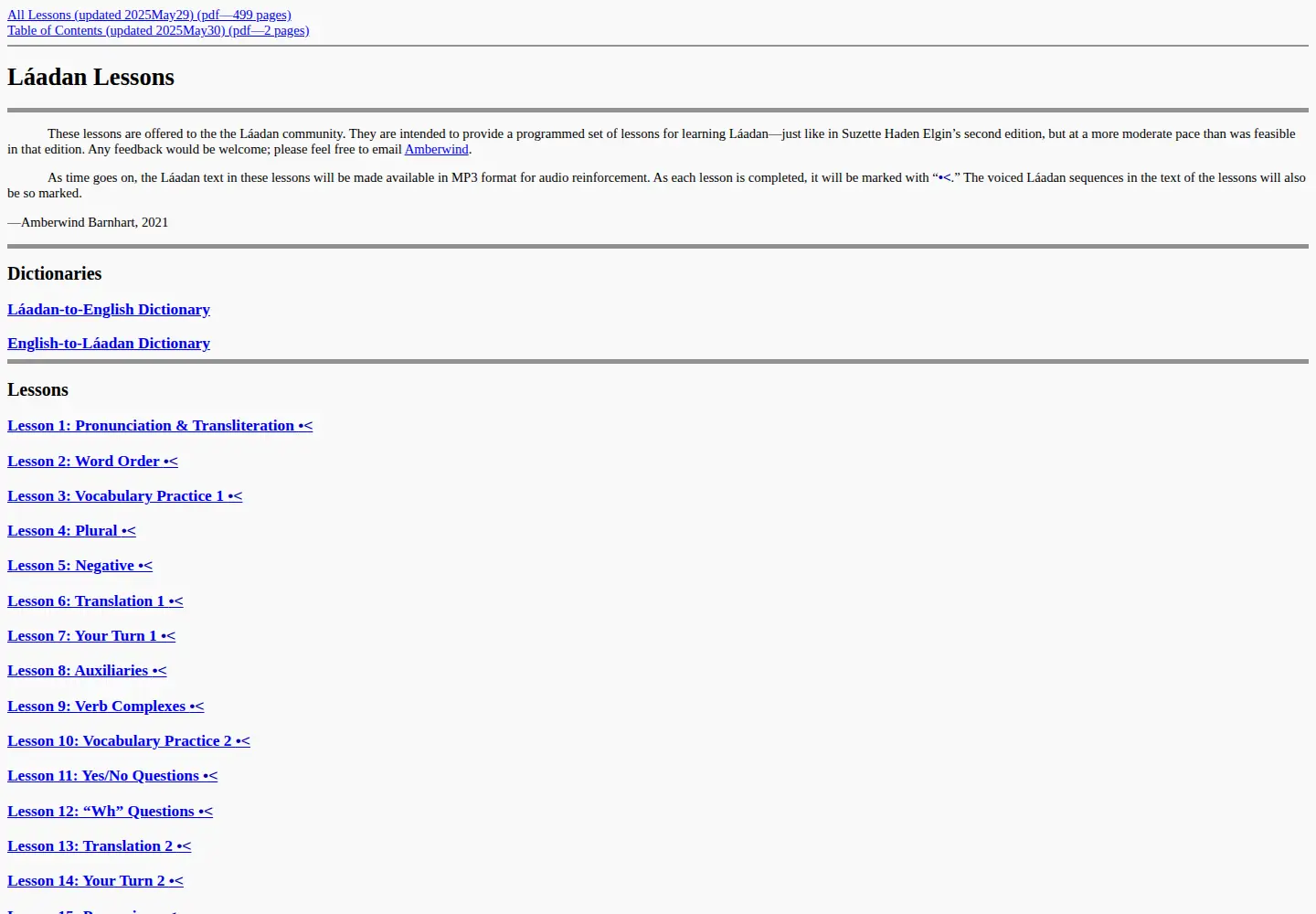 Screenshot of laadanlanguage.org
