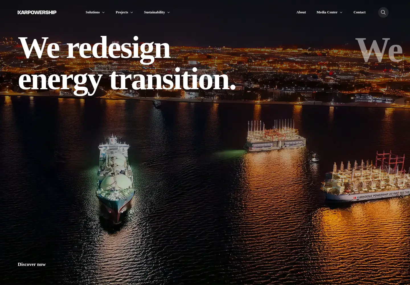 Captured homepage of karpowership.com in the current scan