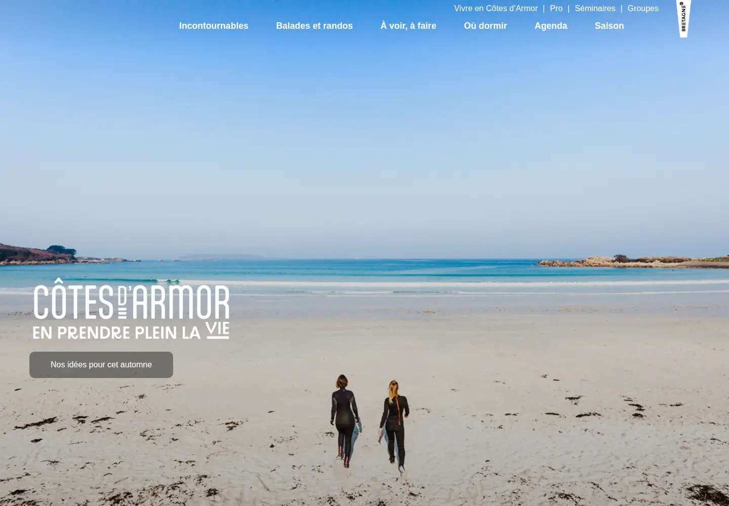 Screenshot of cotesdarmor.com