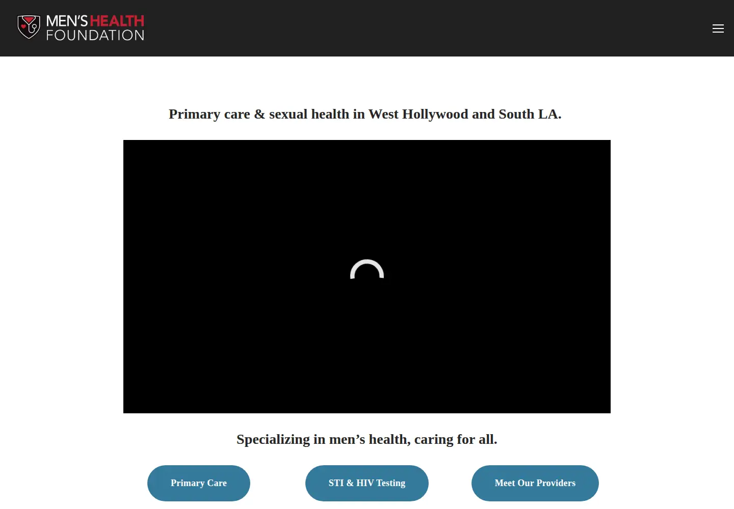 Screenshot of menshealthfound.org