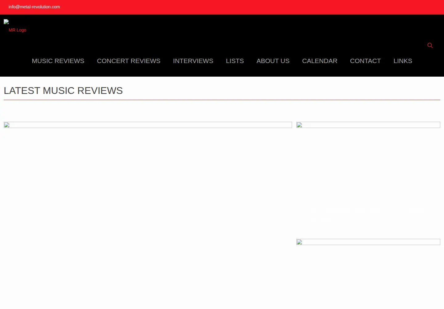 Screenshot of metal-revolution.com