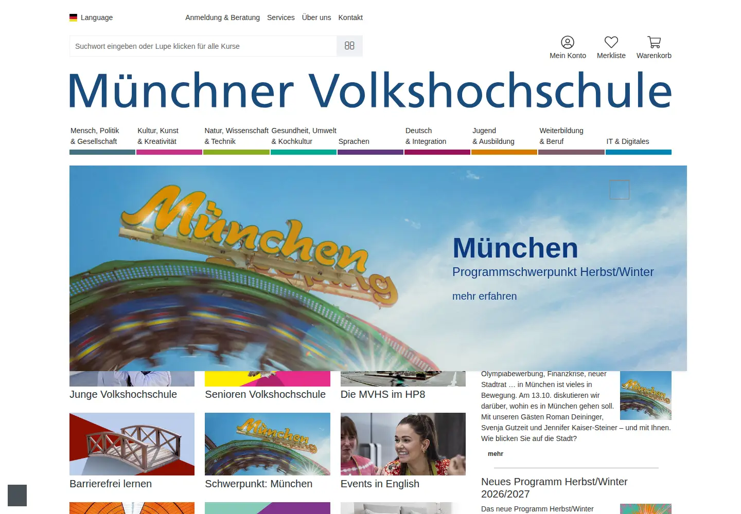 Screenshot of mvhs.de