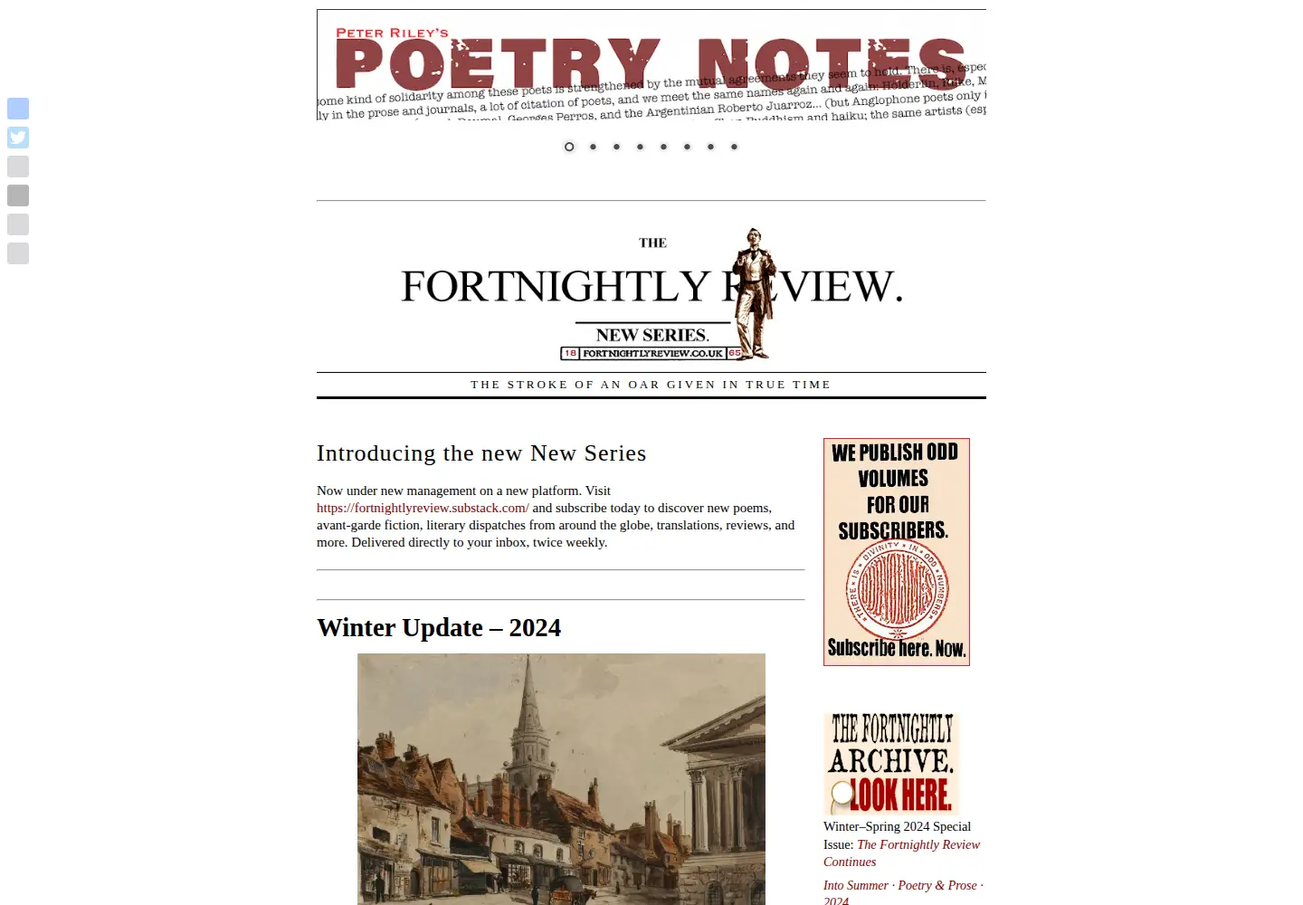 Screenshot of fortnightlyreview.co.uk
