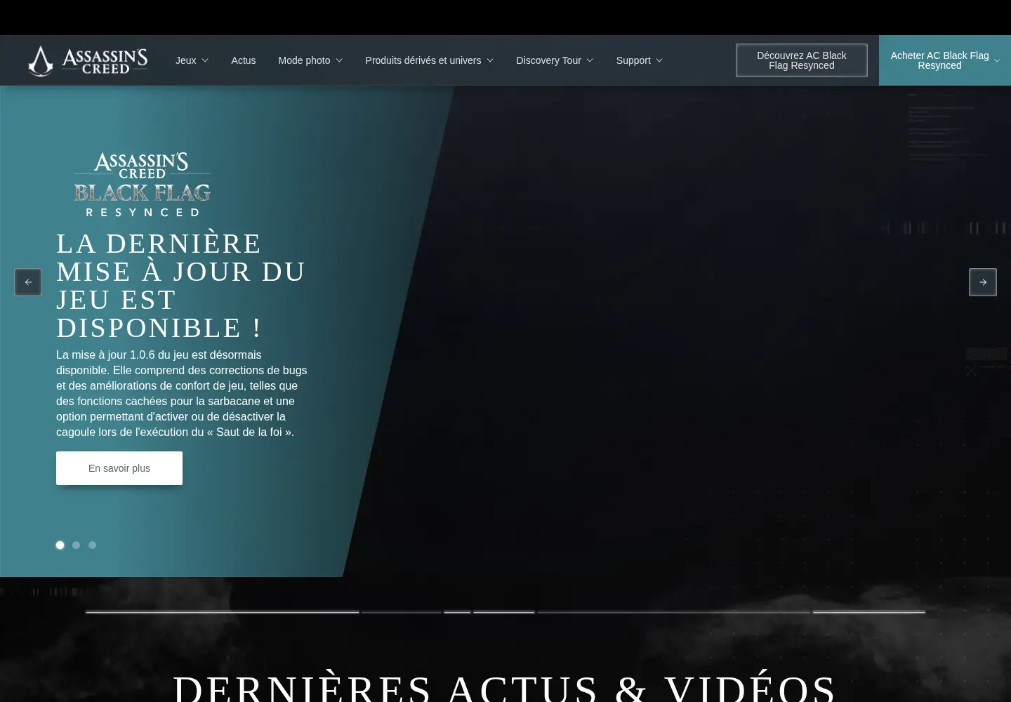 Screenshot of assassinscreed.com
