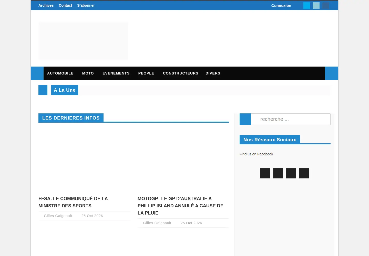 Screenshot of autonewsinfo.com